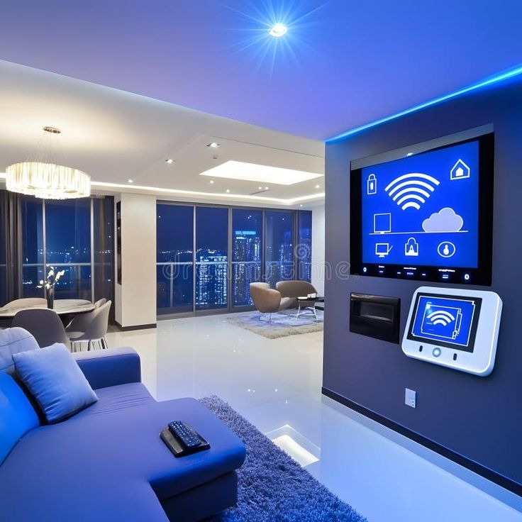 modern cozy house with garage smart home and…